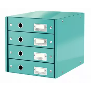 Leitz Click & Store WOW συρτάρι ντουλάπα (4 συρτάρια), μπλε, χαρτόνι, 2,49 kg