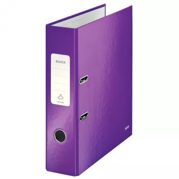 Leitz Hebelordner 180° WOW POB/laminiert A4/80mm, A4, χαρτόνι, μωβ, 600 φύλλα, 80 g/m², 8 cm