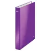 Leitz Ringbuch WOW laminiert A4+ 2DR/25mm, A4, χαρτόνι, βιολετί, λευκό, 250 φύλλα, 80 g/m²