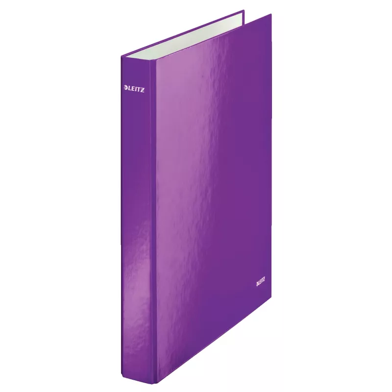 Leitz Ringbuch WOW laminiert A4+ 2DR/25mm, A4, χαρτόνι, βιολετί, λευκό, 250 φύλλα, 80 g/m²