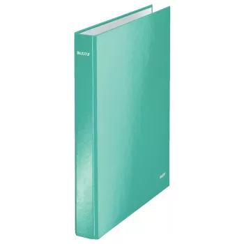 Leitz Ringbinder WOW laminiert A4+ 4DR/25mm, A4, χαρτόνι, μεταλλικό, τυρκουάζ, 230 φύλλα, 80 g/m², 2,5 cm