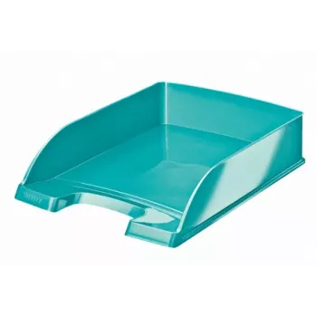 Leitz Briefablage WOW, πλαστικό, μπλε, A4, φάκελος, επιστολή, σημείωση, χαρτί, 242 x 330 x 60 mm, 255 x 357 x 70 mm