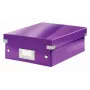 Leitz Organizer Box Click & Store WOW Μικρό, μωβ, χαρτόνι, 600 g