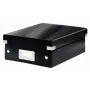 Leitz Click & Store WOW Μικρό κουτί οργάνωσης, μαύρο, χαρτόνι, 600 g