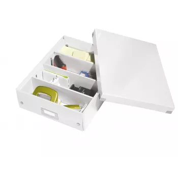 Leitz Click & Store WOW Μεσαίο κουτί οργάνωσης, λευκό, χαρτόνι, 880 g
