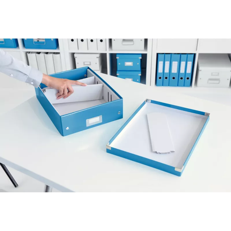 Leitz Click & Store WOW Μεσαίο κουτί αποθήκευσης, μπλε, χαρτόνι, 880 g