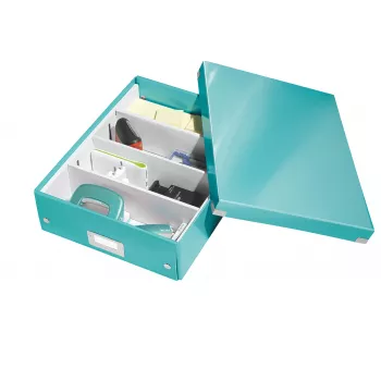 Leitz Click & Store WOW Μεσαίο κουτί οργάνωσης, μπλε, χαρτόνι, 880 g