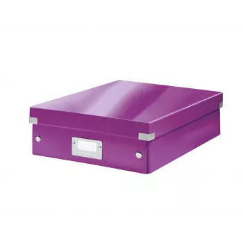 Leitz Click & Store WOW Μεσαίο κουτί οργάνωσης, μωβ, χαρτόνι, 880 g