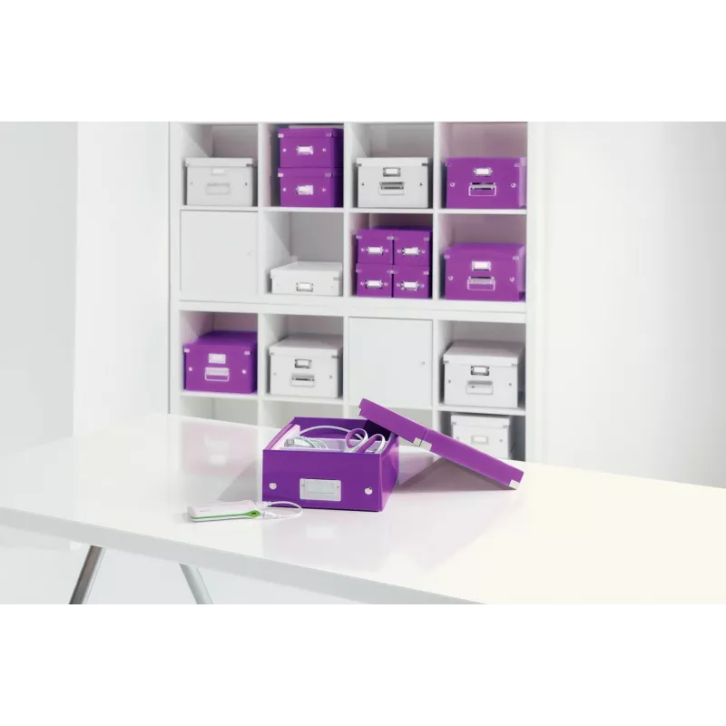 Leitz Click & Store WOW Μεσαίο κουτί οργάνωσης, μωβ, χαρτόνι, 880 g