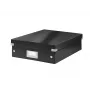 Leitz Click & Store WOW Μεσαίο κουτί οργάνωσης, μαύρο, χαρτόνι, 880 g