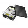 Leitz Click & Store WOW Μεσαίο κουτί οργάνωσης, μαύρο, χαρτόνι, 880 g