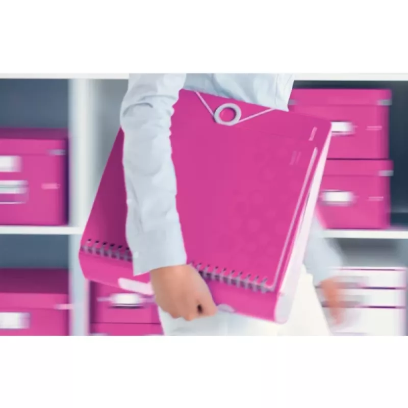 Leitz Lever Arch File Active PP WOW A4/80 mm, A4, Polyfoam, ροζ, 500 φύλλα, 80 g/m², 8,2 cm