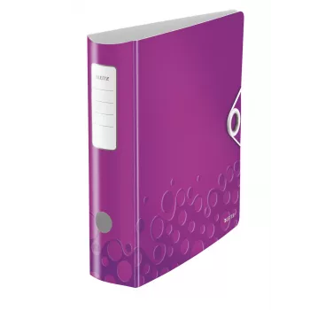 Leitz Αρχειοθέτης με μοχλό Active PP WOW A4/80 mm, A4, Polyfoam, βιολετί, 500 φύλλα, 80 g/m², 8,2 cm