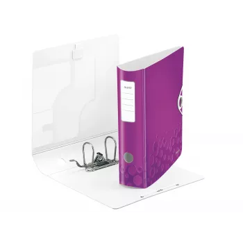 Leitz Αρχειοθέτης με μοχλό Active PP WOW A4/80 mm, A4, Polyfoam, βιολετί, 500 φύλλα, 80 g/m², 8,2 cm