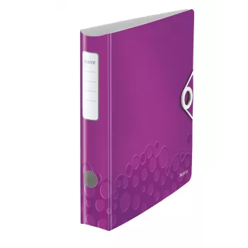 Leitz Αρχειοθέτης με μοχλό Active PP WOW A4/65 mm, A4, Polyfoam, μωβ, 350 φύλλα, 80 g/m², 6,5 cm