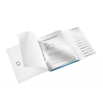 Leitz Βιβλίο ευρετηρίου WOW PP 12 διαχωριστικά, A4, πολυπροπυλένιο (PP), μπλε, μεταλλικό, 200 φύλλα, 265 mm, 17 mm