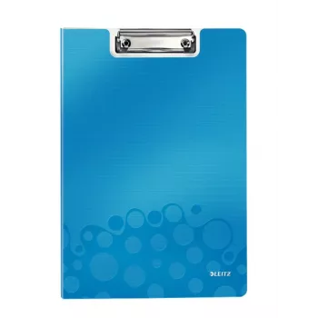 Leitz Πινακίδα με κλιπ με καπάκι WOW, A4, Polyfoam, μπλε, 75 φύλλα, 1 θήκη, 230 mm