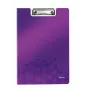 Leitz Πινακίδα με κλιπ με καπάκι WOW, A4, Polyfoam, μωβ, 75 φύλλα, 1 θήκη, 230 mm
