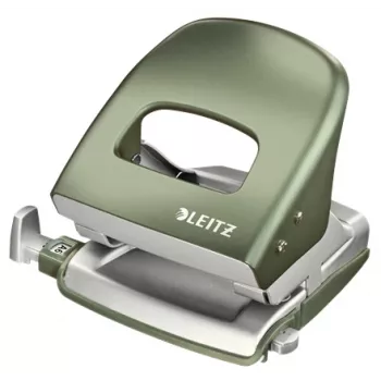 Leitz NeXXt Διακορευτής Style, 2 οπών 30 φύλλα μέταλλο, 30 φύλλα, πράσινο, ασημί, μέταλλο, 8 cm, A6, 107 mm