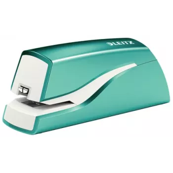 Leitz NeXXt Συρραπτικό με μπαταρία WOW 5566, 10 φύλλα, 1 cm, πλαστικό, μπλε, λευκό, μπαταρία, 50 mm