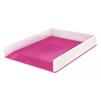 Leitz Θήκη εγγράφων WOW Dual Colour, πλαστικό, μεταλλικό, ροζ, A4, 267 mm, 336 mm, 49 mm