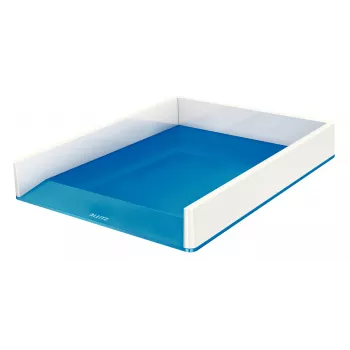 Leitz Θήκη εγγράφων WOW Dual Colour, πλαστικό, μπλε, μεταλλικό, A4, 267 mm, 336 mm, 49 mm