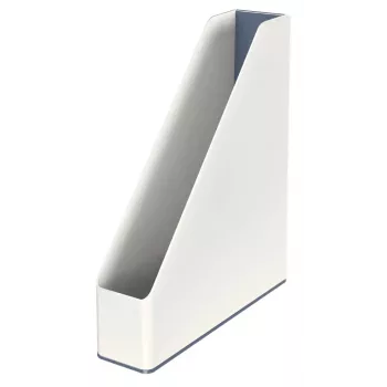 Leitz WOW Dual Colour Θήκη περιοδικών, λευκό, πλαστικό, A4, 272 mm, 318 mm, 430 g