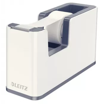 Leitz Επιτραπέζια συσκευή ταινίας WOW, 1,9 cm, 33 m, πολυστυρένιο, λευκό, 51 mm, 126 mm