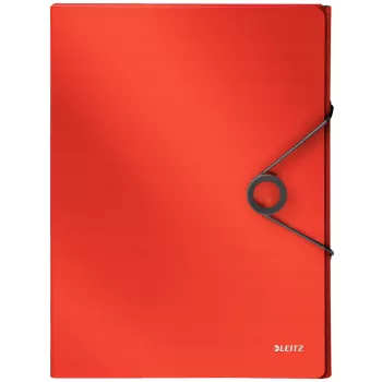 Leitz Φάκελος αρχειοθέτησης Solid PP 30 mm, φάκελος με πτερύγια, A4, πολυπροπυλένιο (PP), κόκκινο, 250 φύλλα, 80 g/m²