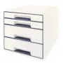 Leitz WOW Cube συρτάρι 4 συρτάρια, 4 συρτάρια, πλαστικό, λευκό, 1 τεμ., 287 mm, 270 mm