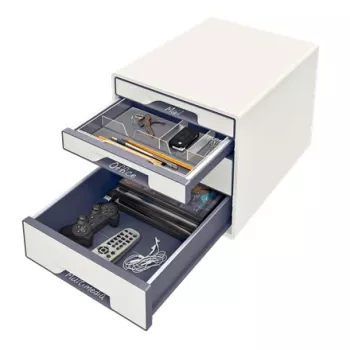 Leitz WOW Cube συρτάρι 4 συρτάρια, 4 συρτάρια, πλαστικό, λευκό, 1 τεμ., 287 mm, 270 mm