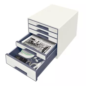 Leitz Drawer Cabinet WOW Cube 5-drawer, 5 συρτάρια, πλαστικό, λευκό, 1 τεμ., 270 mm, 287 mm