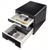 Leitz Desk Cube 4 συρτάρια, 4 συρτάρια, πλαστικό, μαύρο, 1 τεμ., 270 mm, 287 mm