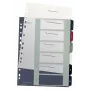 Leitz Index PC Printable 1-6 Style PP A4+, αριθμητικό ευρετήριο, πολυπροπυλένιο (PP), πολύχρωμο, κατακόρυφο, A4 Maxi, 245 mm