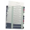Leitz Index PC εκτυπώσιμο 1-10 Style PP A4+, αριθμητικό ευρετήριο με tabs, πολυπροπυλένιο (PP), πολύχρωμο, κατακόρυφο, A4 Maxi, 245 mm