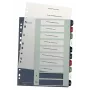 Leitz Index PC εκτυπώσιμο 1-10 Style PP A4+, αριθμητικό ευρετήριο με tabs, πολυπροπυλένιο (PP), πολύχρωμο, κατακόρυφο, A4 Maxi, 245 mm