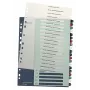 Leitz Index PC Printable 1-20 Style PP A4+, αριθμητικό ευρετήριο με tabs, πολυπροπυλένιο (PP), πολύχρωμο, κατακόρυφο, A4 Maxi, 245 mm