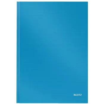 Leitz Notebook Solid Hardcover A4 ριγέ 90 γραμμάρια 80 φύλλα, μονόχρωμο, μπλε, A4, 80 φύλλα, ματ, 80 g/m²