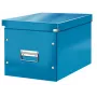 Leitz Box Click & Store WOW Cube μεγάλο κουτί αποθήκευσης, κουτί αποθήκευσης, μπλε, ορθογώνιο, χαρτόνι, μονόχρωμο, εσωτερικός χώρος
