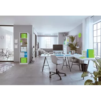 Leitz Box Click & Store WOW Cube μεγάλο κουτί αποθήκευσης, κουτί αποθήκευσης, μπλε, ορθογώνιο, χαρτόνι, μονόχρωμο, εσωτερικός χώρος