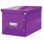Leitz Box Click & Store WOW Cube μεγάλο κουτί αποθήκευσης, κουτί αποθήκευσης, μωβ, ορθογώνιο, χαρτόνι, μονόχρωμο, εσωτερικός χώρος