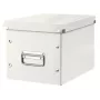 Leitz Click & Store WOW Cube μεσαίο κουτί αποθήκευσης, κουτί αποθήκευσης, λευκό, ορθογώνιο, χαρτόνι, μονόχρωμο, εσωτερικός χώρος