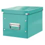 Leitz κουτί αποθήκευσης Click & Store WOW Cube Medium, τυρκουάζ, χαρτόνι, 260 mm, 260 mm, 240 mm