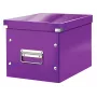 Leitz κουτί αποθήκευσης Click & Store WOW Cube Medium, μωβ, χαρτόνι, 260 mm, 260 mm, 240 mm