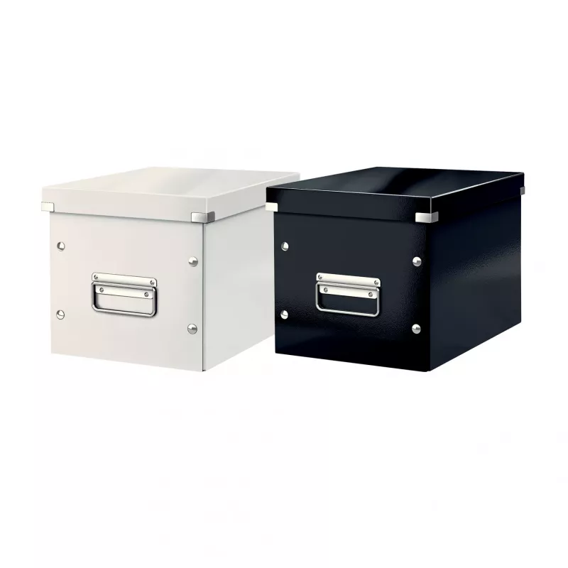 Leitz κουτί αποθήκευσης Click & Store WOW Cube Medium, μωβ, χαρτόνι, 260 mm, 260 mm, 240 mm
