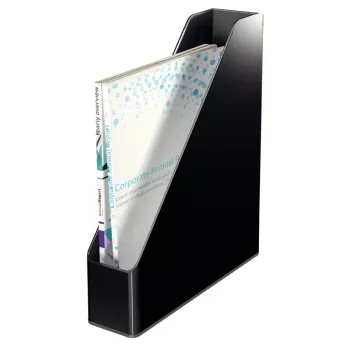 Leitz συλλέκτης περιοδικών Dual Colour, μαύρο, πλαστικό, A4, 272 mm, 318 mm, 430 g