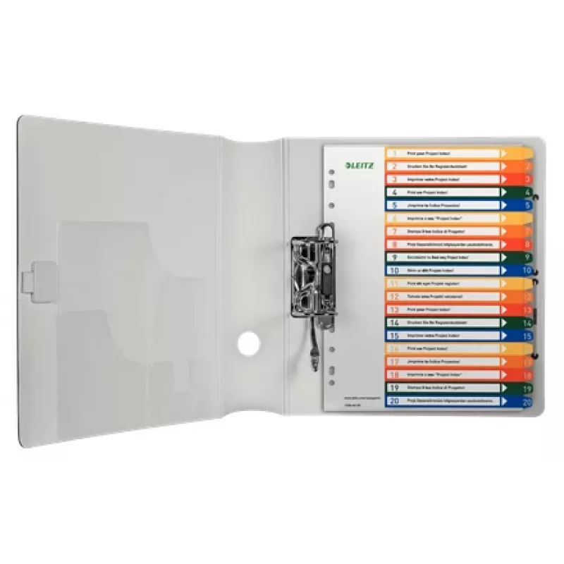 Leitz 12960000 ευρετήριο με tabs αριθμητικό ευρετήριο με tabs πολυπροπυλένιο (PP) πολύχρωμο