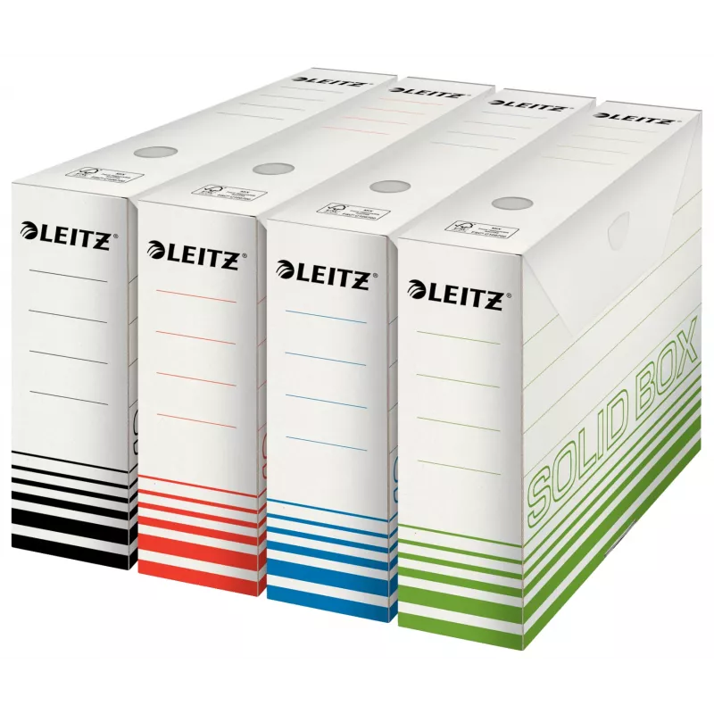 Leitz 61270001 κουτί αρχειοθέτησης χαρτόνι μαύρο, λευκό