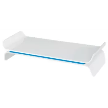 Leitz Βάση οθόνης ρυθμιζόμενη Ergo WOW, 68,6 cm (27 ίντσες), ρύθμιση ύψους, μπλε, λευκό