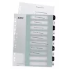 Leitz Διαχωριστικά Printable PP A4+ 1-10 WOW λευκό/μαύρο